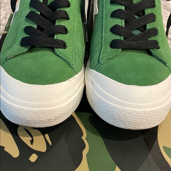 A BATHING APE Green/white Men's Sneakers - Picture 3 of 7